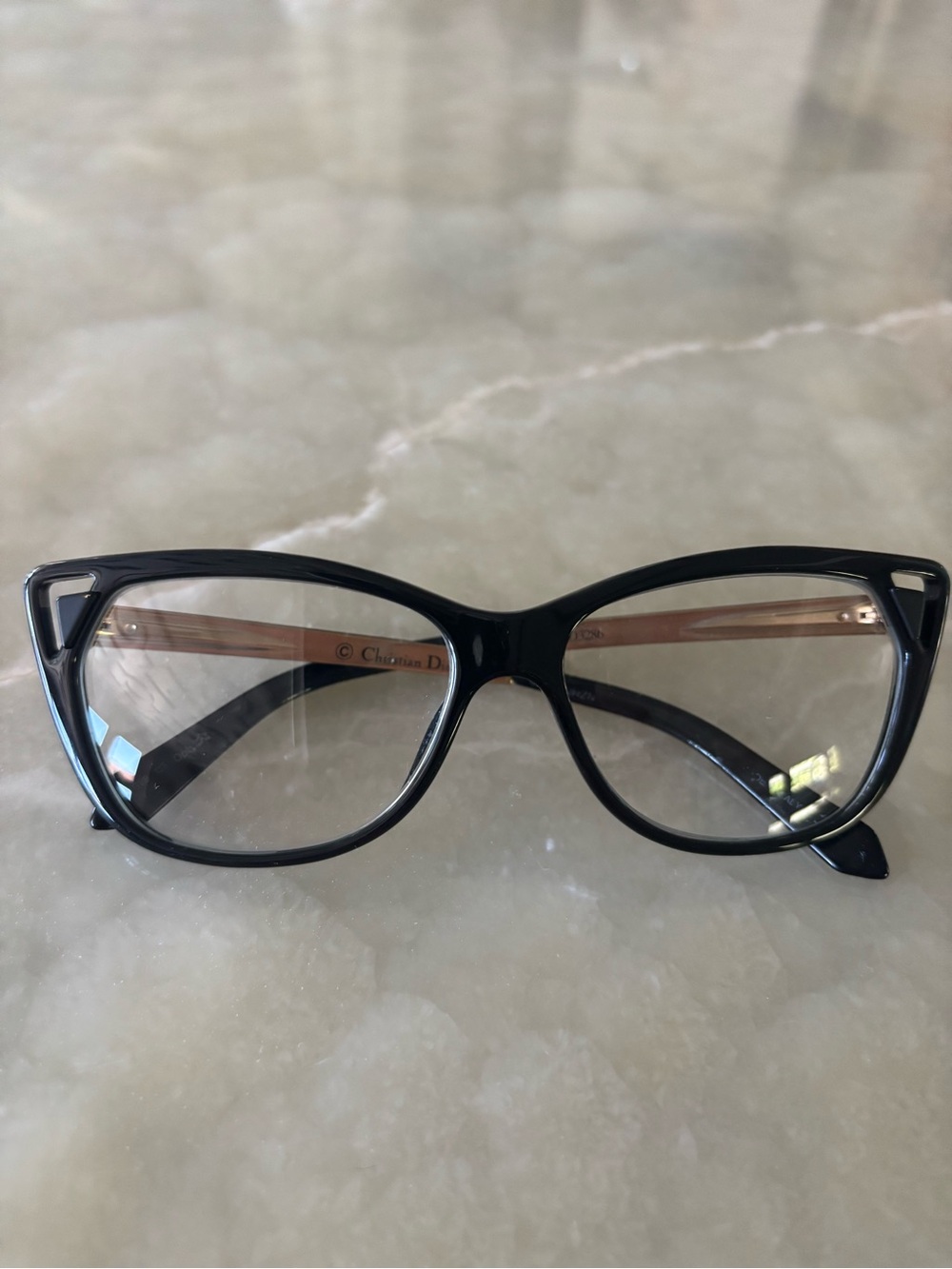 Dior Black Cat-Eye frames with Temples